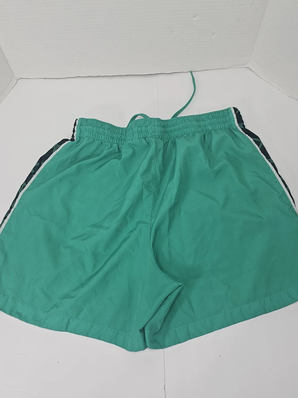Nike Women’s Teal Athletic Shorts with Patterned Side Panels